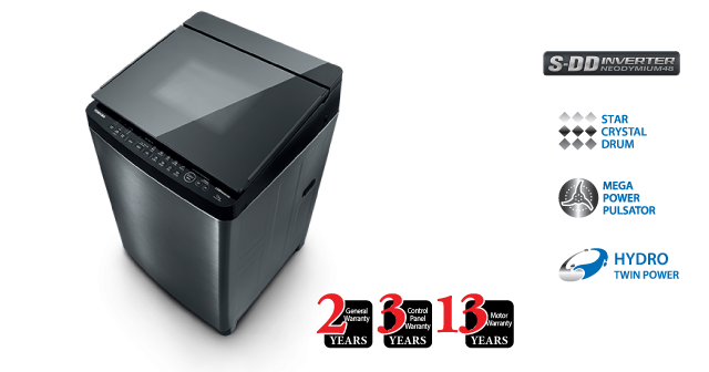 Toshiba 15KG SDD Washing Machine [AW-DG1600WMSK] - Click Image to Close